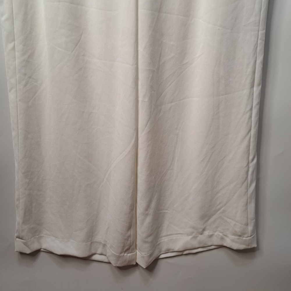 Worth Weston Womens White High Waist Wide Leg Gaucho Crop Pants Size Small NEW - Picture 4 of 9